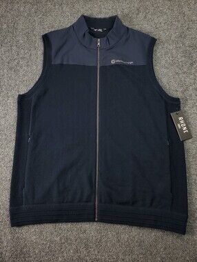 Rhone Commuter Sweater Vest Jacket XL Full Zip Sleeveless Golf Performance NEW